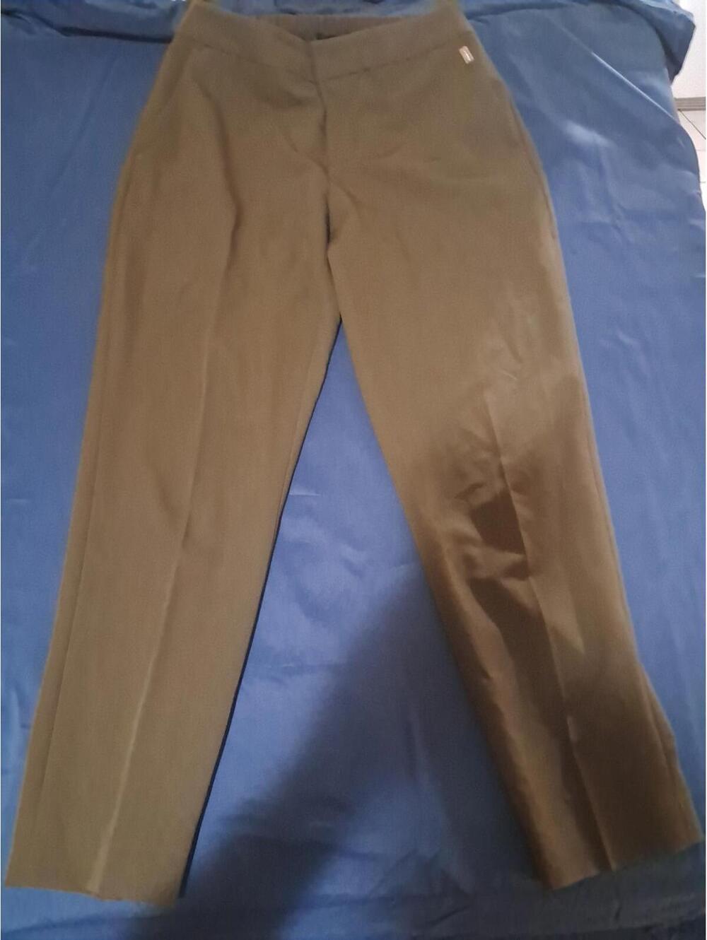 Tommy Hilfiger Womens Green Slacks Size 2 Elastic Waist Button. PreOwned Pockets